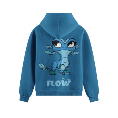 Dětská bavlněná mikina tmavě modré barvy - FLOW