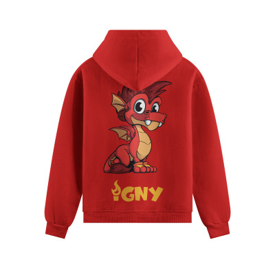 Dětská bavlněná mikina červené barvy - IGNY