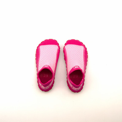 Juniorské ponožkoboty růžové - hladké